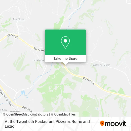 At the Twentieth Restaurant Pizzeria map