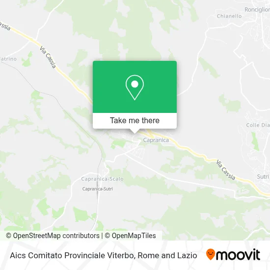 Aics Comitato Provinciale Viterbo map