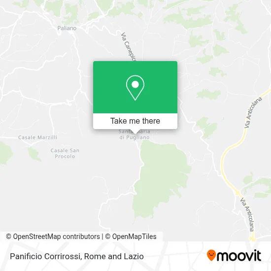 Panificio Corrirossi map