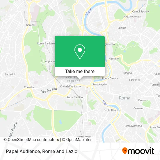 Papal Audience map
