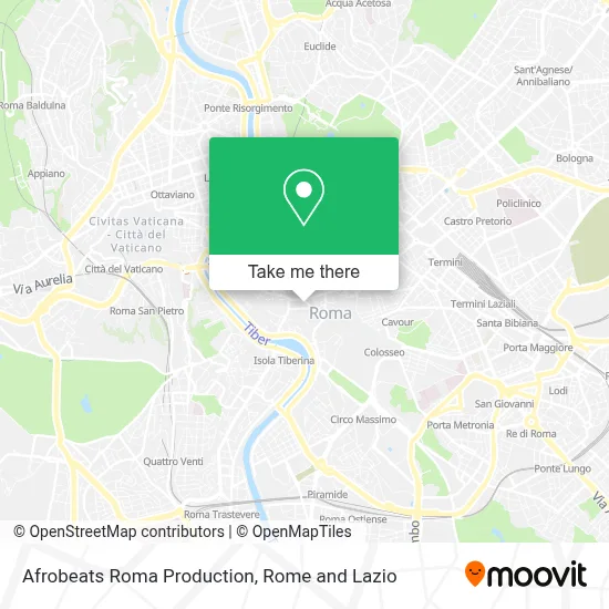 Afrobeats Roma Production map
