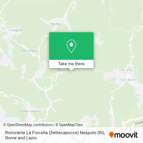 Ristorante La Forcella (Settecapocce) Nespolo (Ri) map