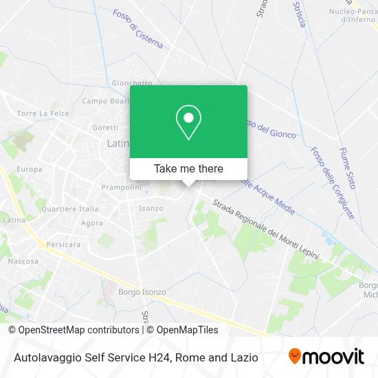 Autolavaggio Self Service H24 map