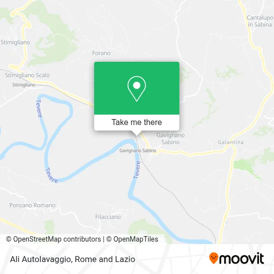 Ali Autolavaggio map