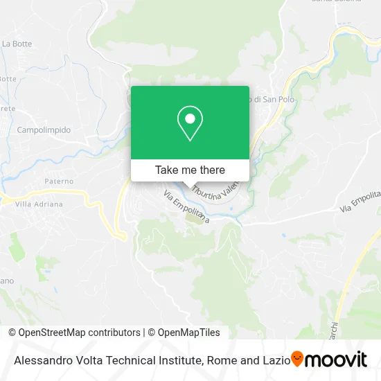 Alessandro Volta Technical Institute map