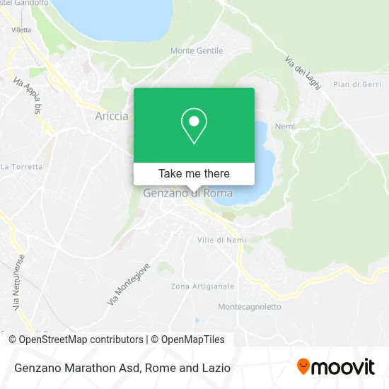 Genzano Marathon Asd map