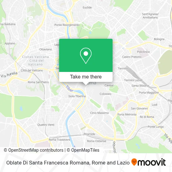 Oblate Di Santa Francesca Romana map