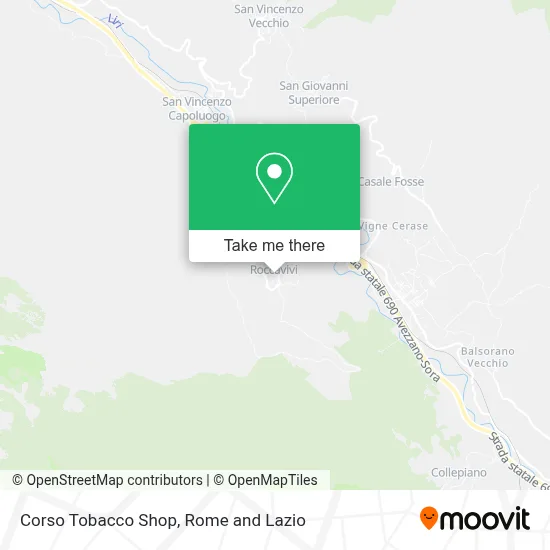 Corso Tobacco Shop map