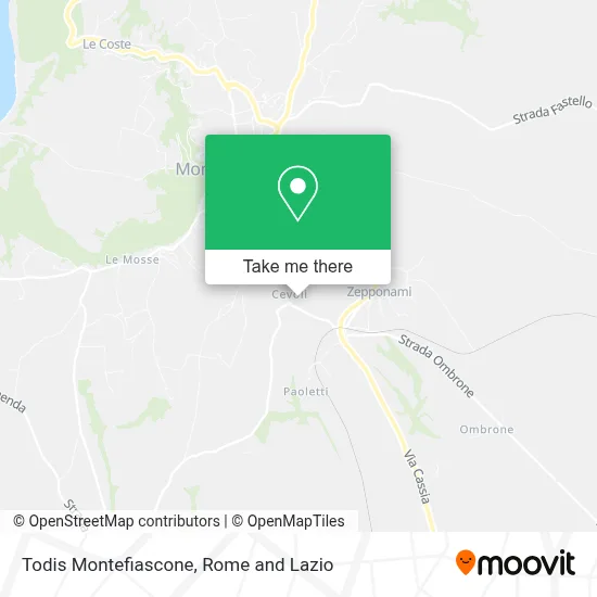 Todis Montefiascone map