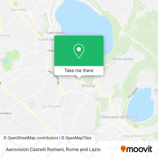 Aerovision Castelli Romani map