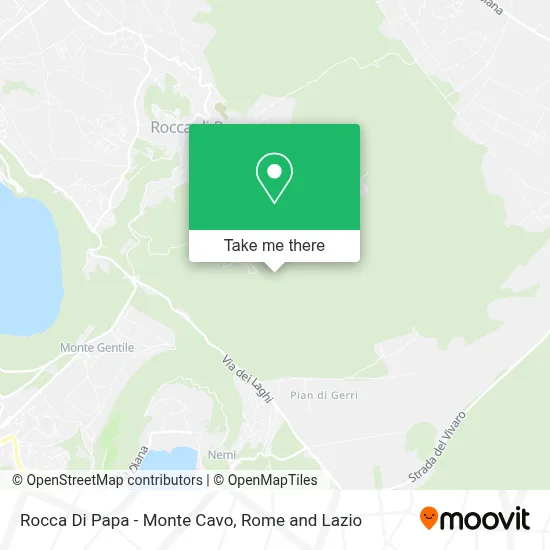 Rocca Di Papa - Monte Cavo map