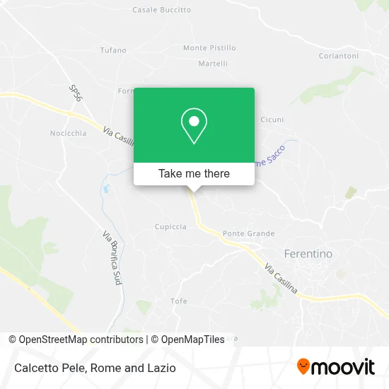 Calcetto Pele map