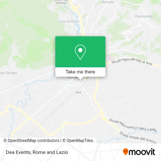 Dea Events map