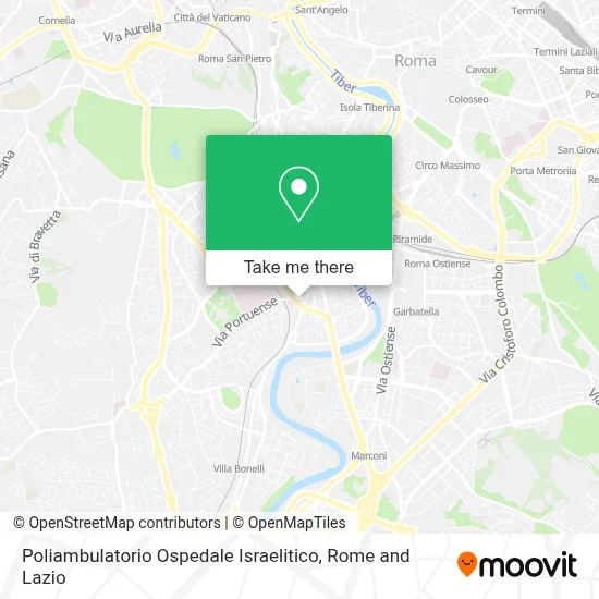 Poliambulatorio Ospedale Israelitico map