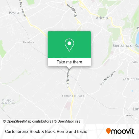 Cartolibreria Block & Book map