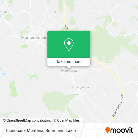 Tecnocasa Mentana map