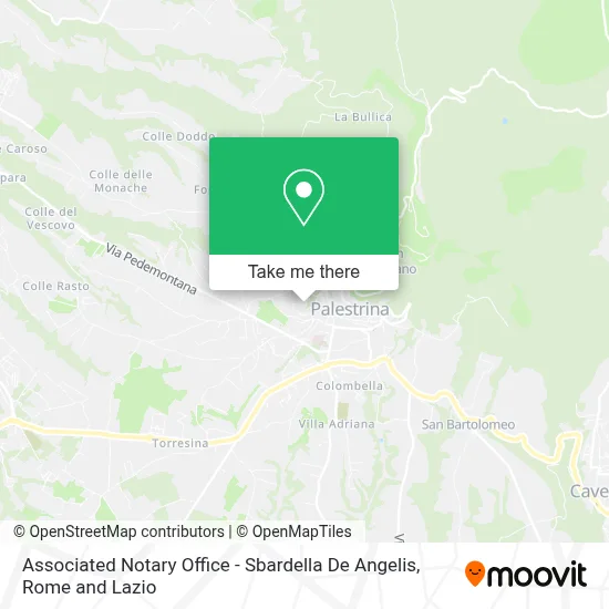 Associated Notary Office - Sbardella De Angelis map