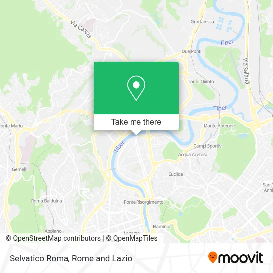 Selvatico Roma map