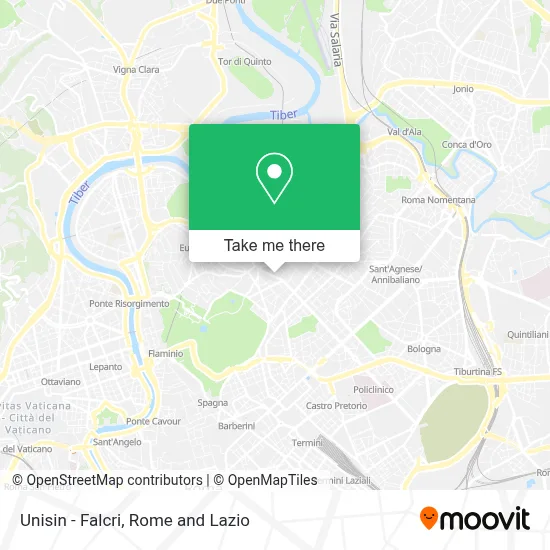 Unisin - Falcri map