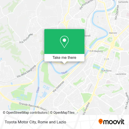 Toyota Motor City map