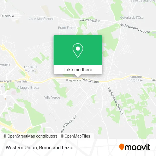 Western Union map