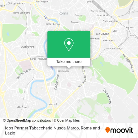 Iqos Partner Tabaccheria Nusca Marco map