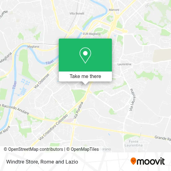 Windtre Store map
