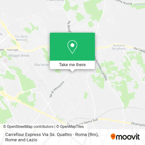 Carrefour Express Via Ss. Quattro - Roma (Rm) map