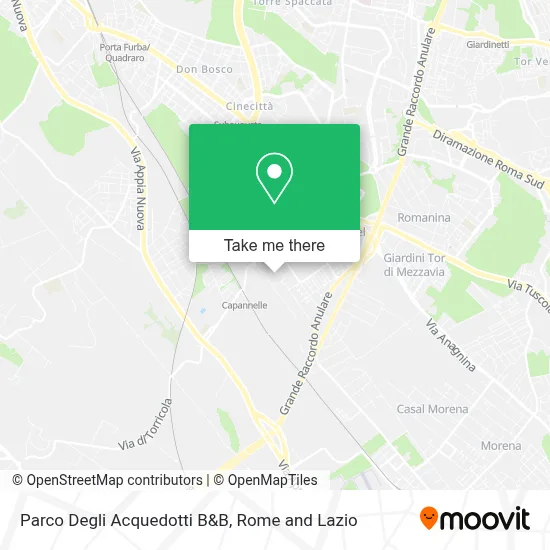 Parco Degli Acquedotti B&B map