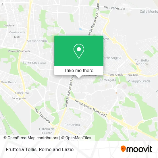 Frutteria Tollis map