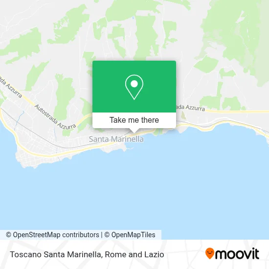 Toscano Santa Marinella map