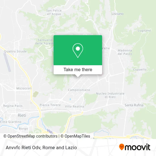 Anvvfc Rieti Odv map