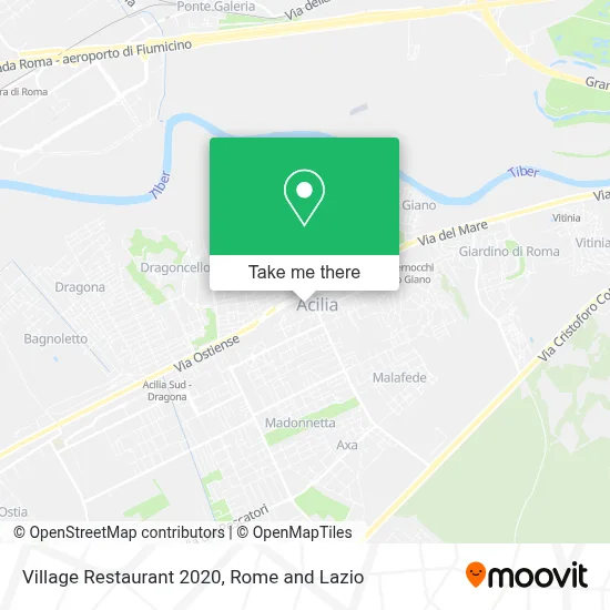 Village Restaurant 2020 map