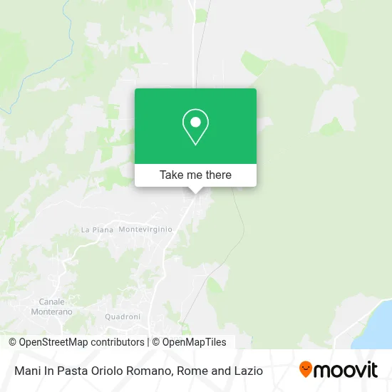 Mani In Pasta Oriolo Romano map