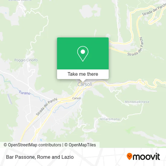 Bar Passone map