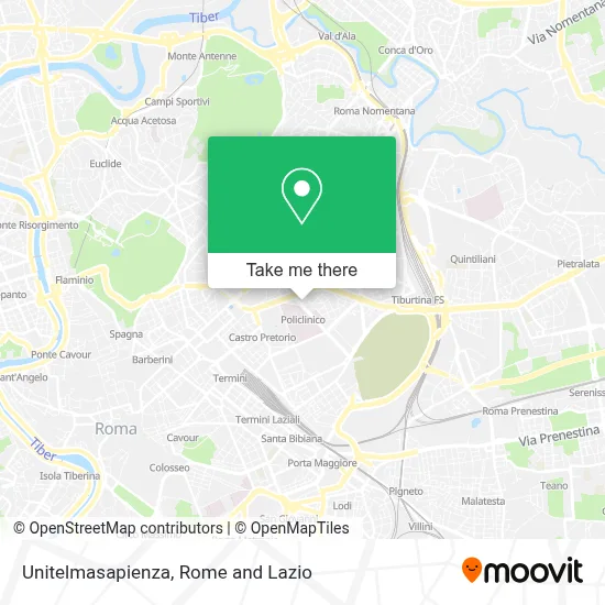 Unitelmasapienza map