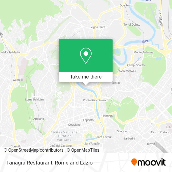 Tanagra Restaurant map
