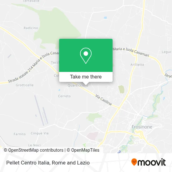 Pellet Centro Italia map