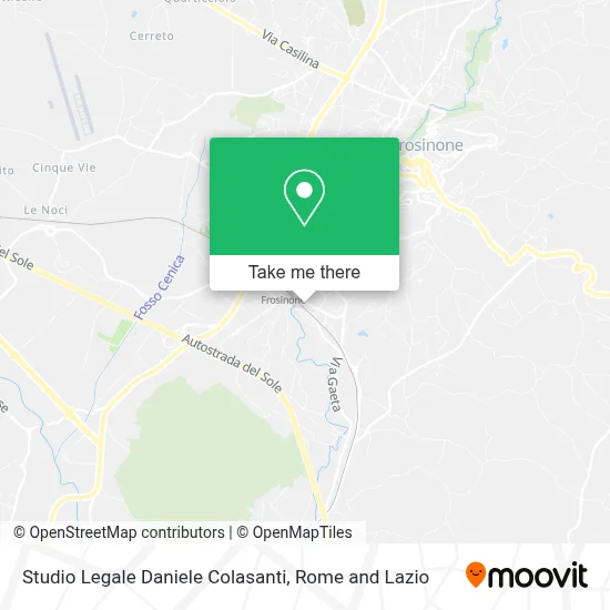 Studio Legale Daniele Colasanti map