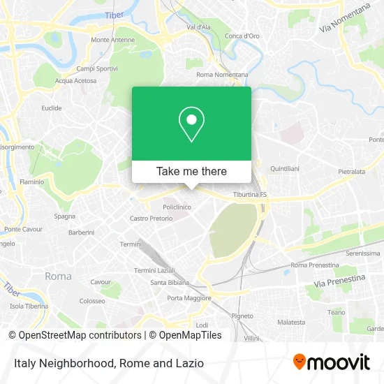 Italy Neighborhood map