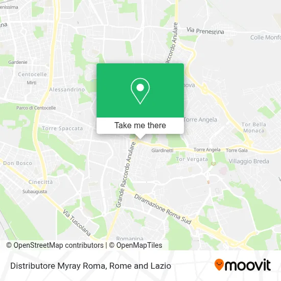 Distributore Myray Roma map