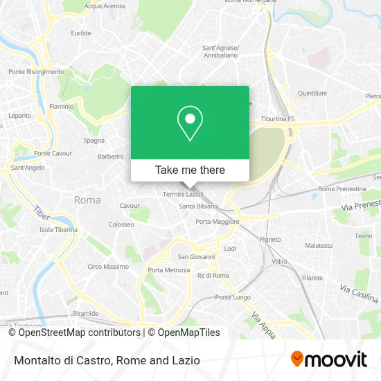 Montalto di Castro map