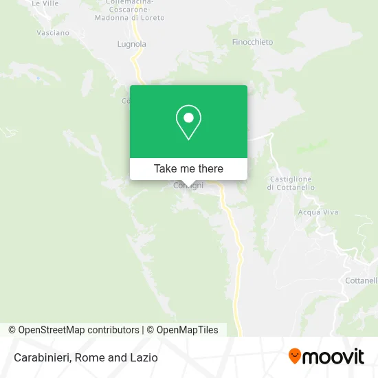 Carabinieri map