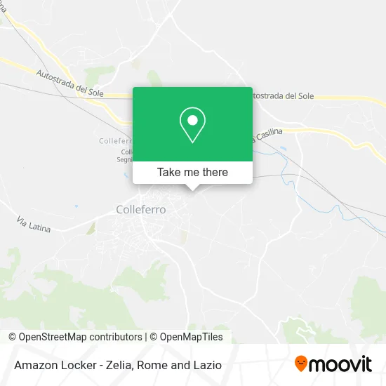 Amazon Locker - Zelia map