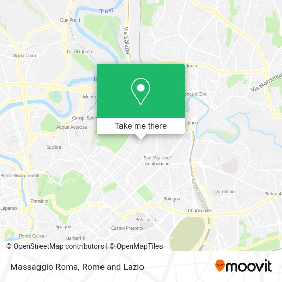 Massaggio Roma map