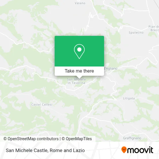 San Michele Castle map