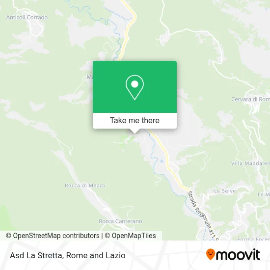 Asd La Stretta map