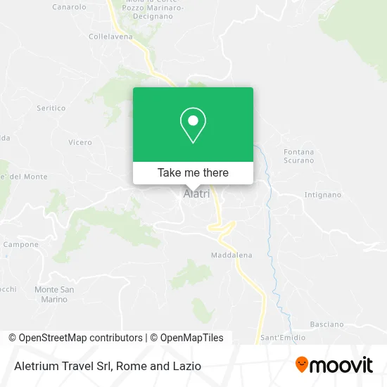 Aletrium Travel Srl map