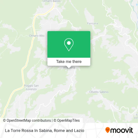 La Torre Rossa In Sabina map