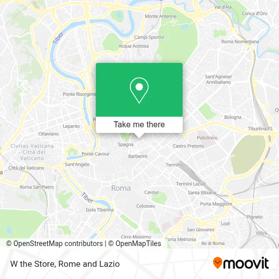 W the Store map